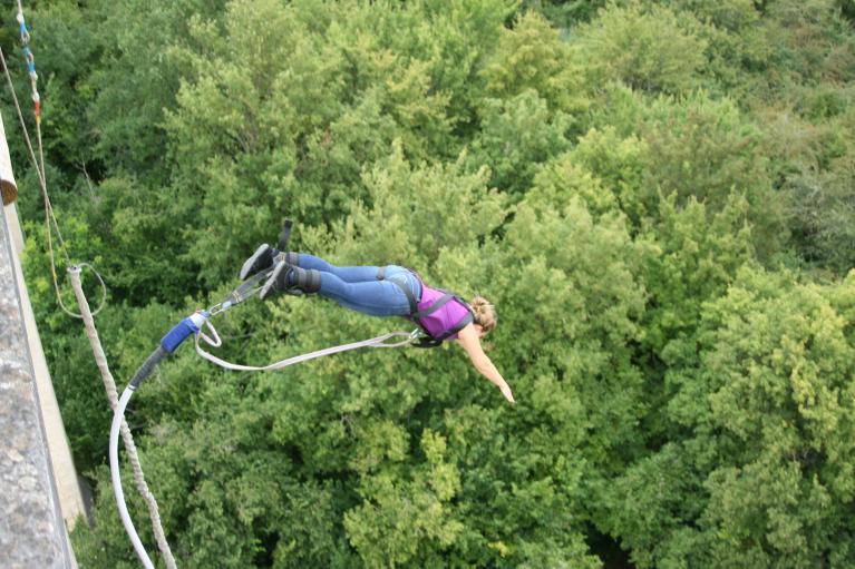 Saut à l'élastique Exermont.
